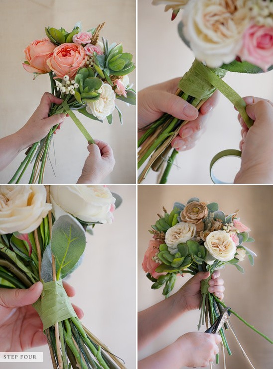 Wedding Diy Tip Make Your Own Bridal Bouquet From Faux Flowers