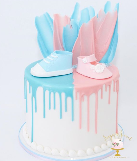 Unique baby 2024 shower cakes