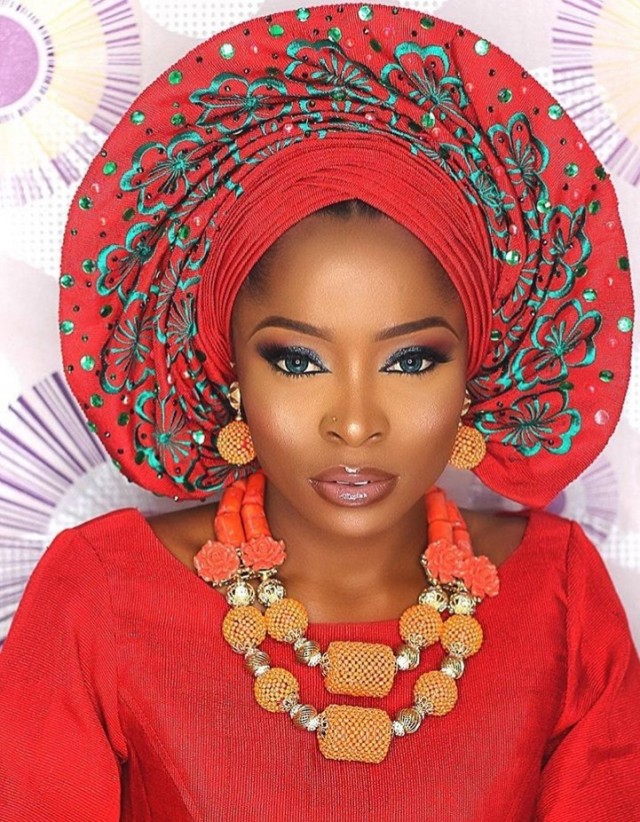 Gele & Makeup: 26 Perfectly-Tied Asooke in Vibrant Colours | Sugar ...