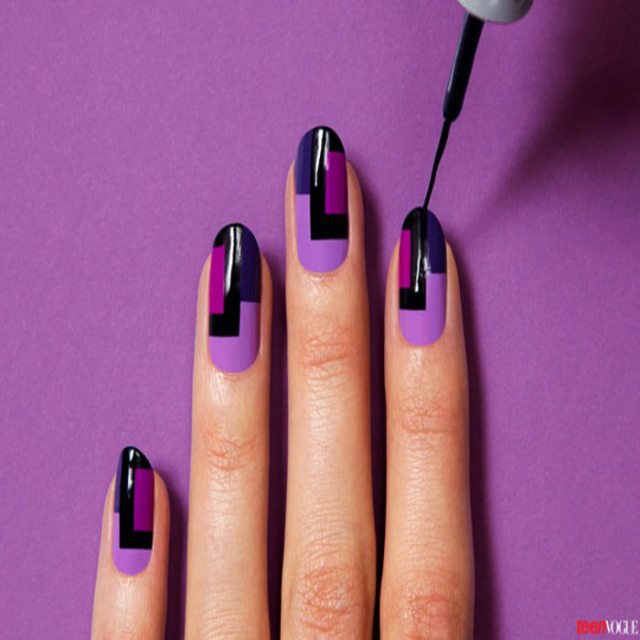 DIY Tutorial: Purple Nail Art | Sugar Weddings & Parties