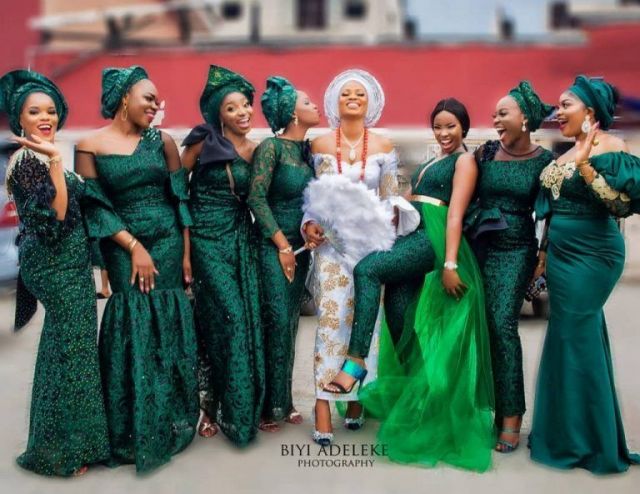 Aso-Ebi Faceoff: Refreshing Green Inspiration | Sugar Weddings & Parties