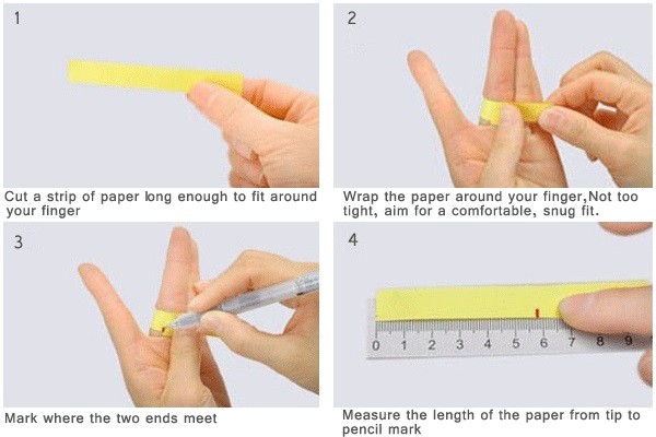how measure ring size at home