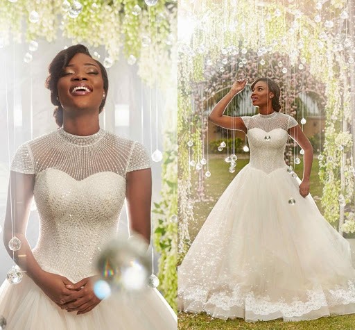 10 Beautiful Wedding Gowns That Turn Heads Without a Long Train | Sugar  Weddings & Parties
