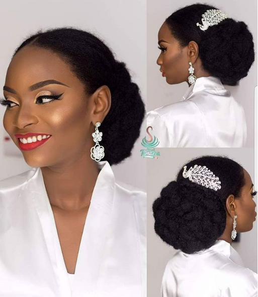 5 Hairstyle Ideas For Natural Hair Brides Sugar Weddings Parties